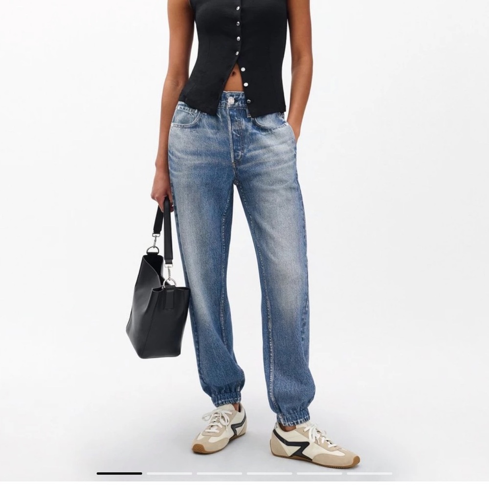rag & bone Light Wash Blue Denim Jogger Jeans